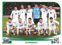 Team Photo Slovenia samolepka Panini World Cup 2010 #239